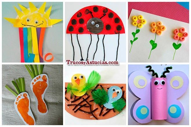 Difrentes regalos creados por nuestros niños y niñas