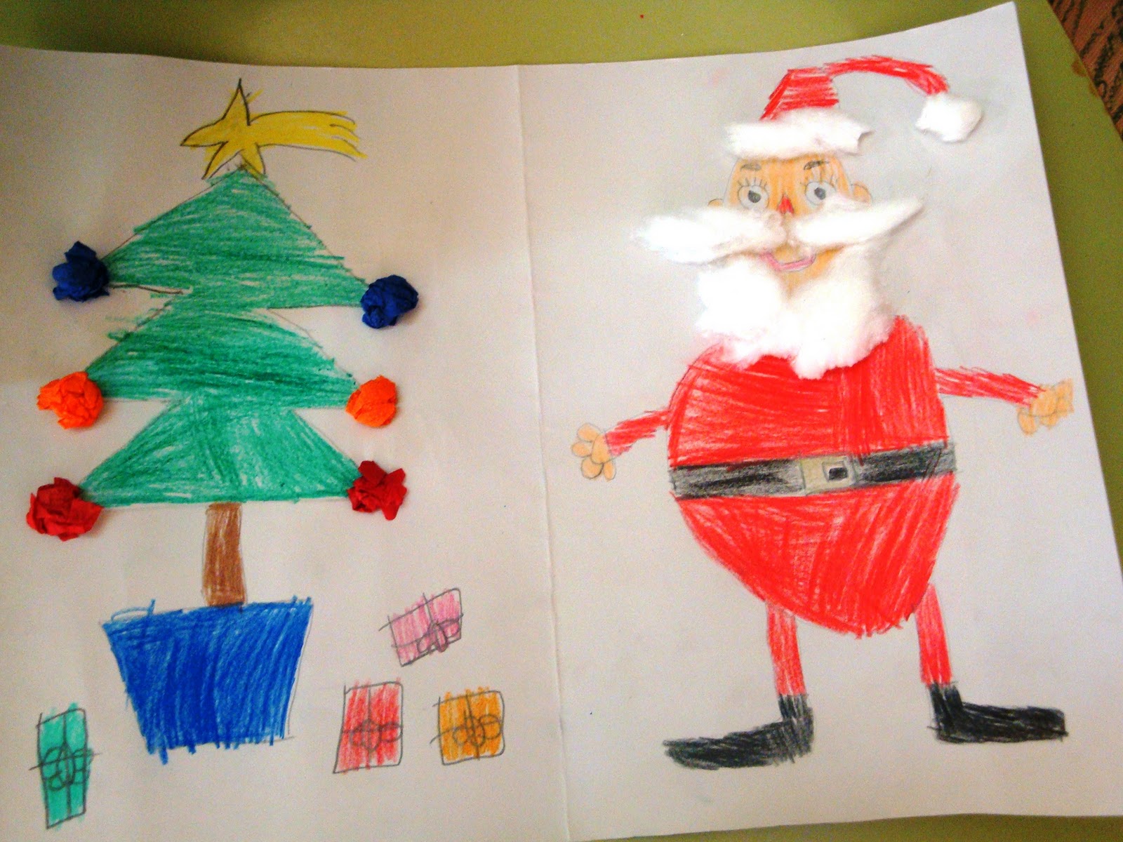 Tarjetas de regalo elaboradas por nuestros niños y niñas