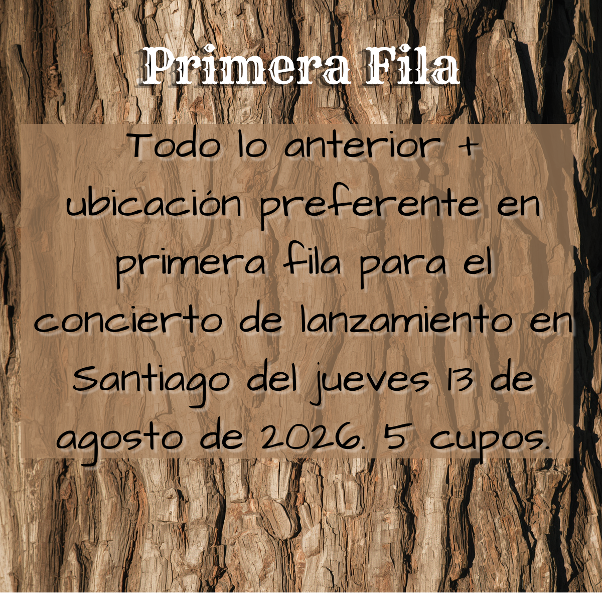 Primera fila